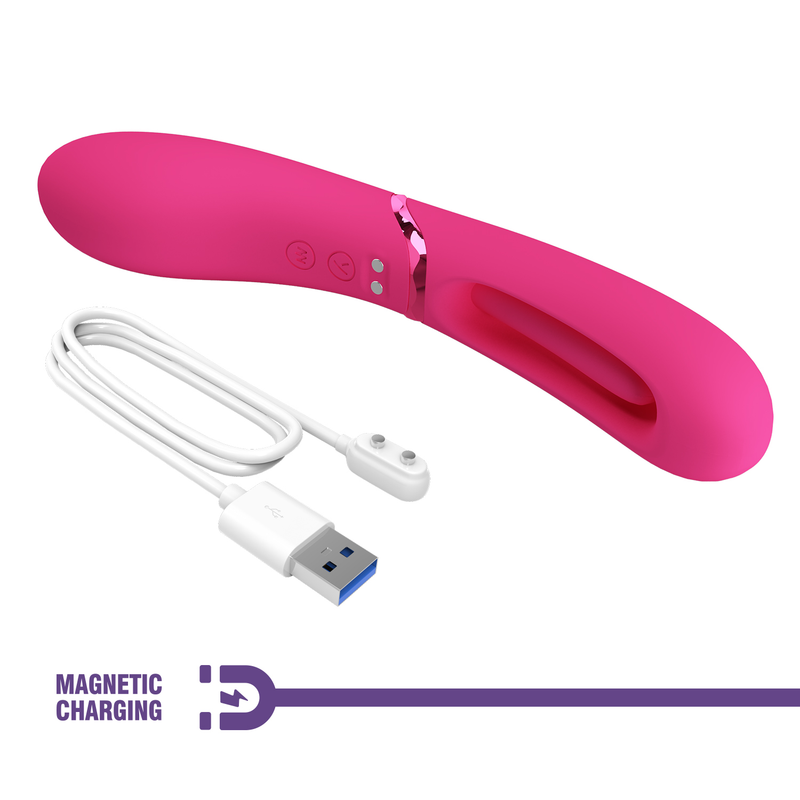 Pretty Love - Romance Lexie - Vibrator with Wiggling Tongue - Pink-Erotiekvoordeel.nl