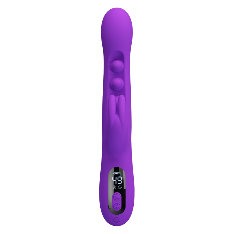 Pretty Love - Sabien - Vibratore Rabbit con display LED - Viola-Erotiekvoordeel.nl