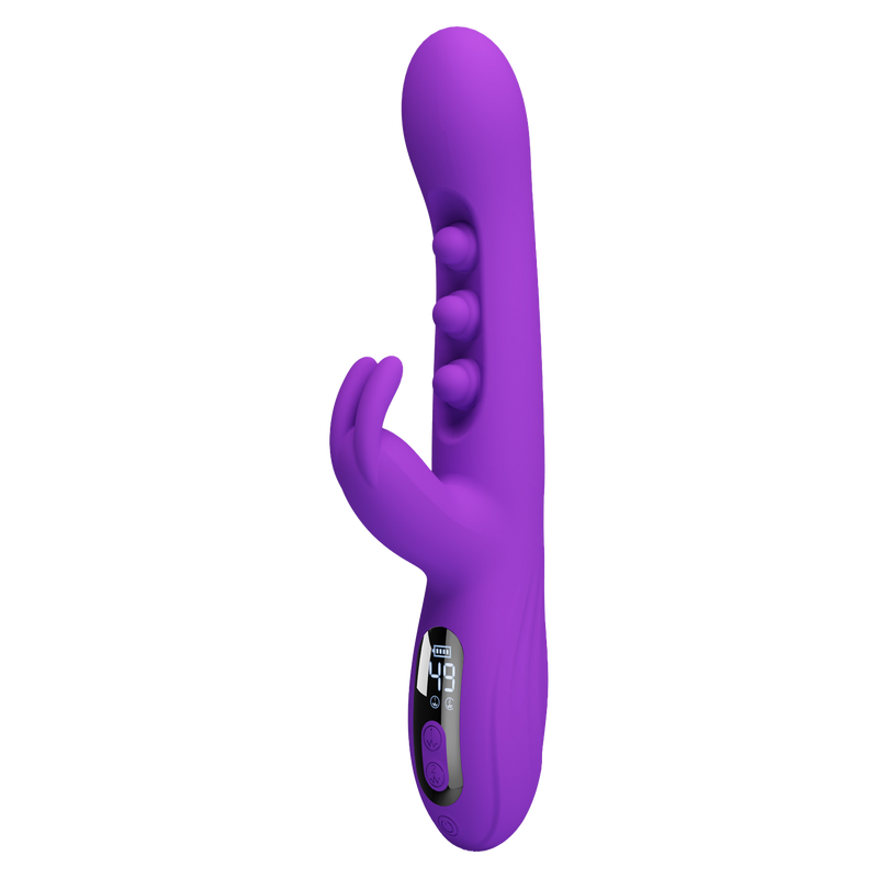 Pretty Love - Sabien - Vibratore Rabbit con display LED - Viola-Erotiekvoordeel.nl