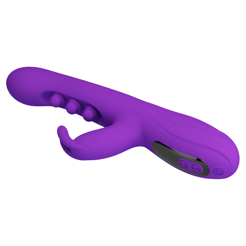 Pretty Love - Sabien - Vibratore Rabbit con display LED - Viola-Erotiekvoordeel.nl