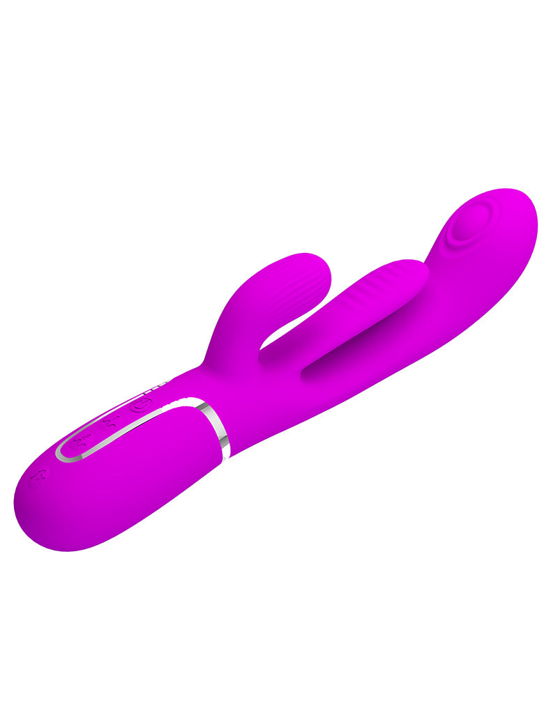 Pretty Love - Shania - Pulsating Rabbit Vibrator - Deep Pink-Erotiekvoordeel.nl
