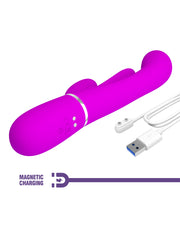 Pretty Love - Shania - Pulsating Rabbit Vibrator - Deep rose-Erotiekvoordeel.nl