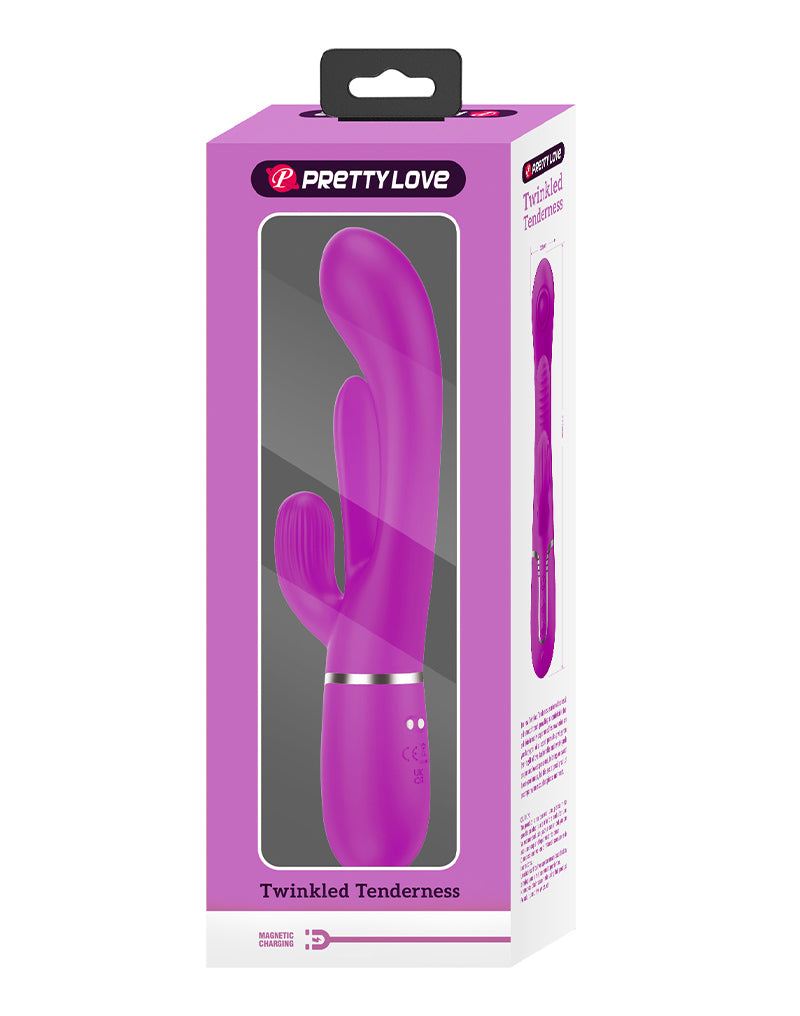 Pretty Love - Shania - Pulsating Rabbit Vibrator - Deep Pink-Erotiekvoordeel.nl