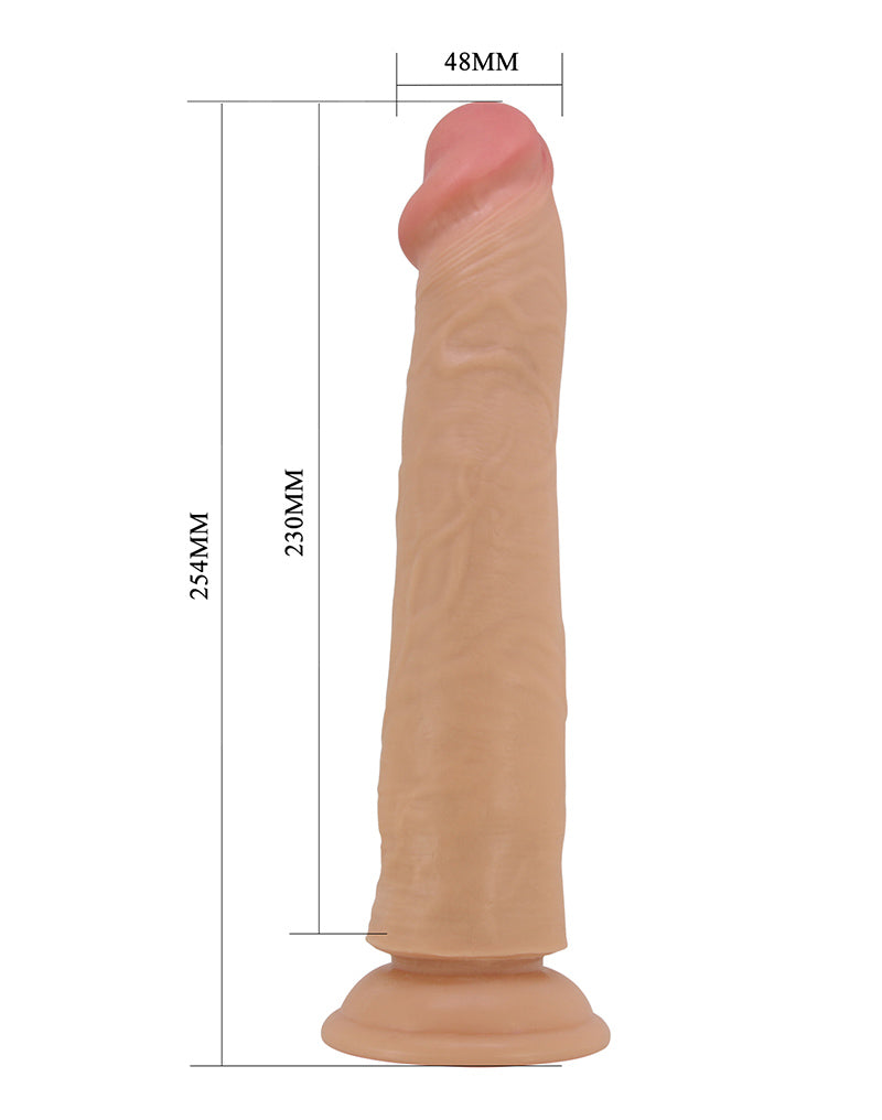 Pretty Love - Sharife - Gode réaliste Sliding Skin 25,4 cm - Teint clair - Erotiekvoordeel.nl