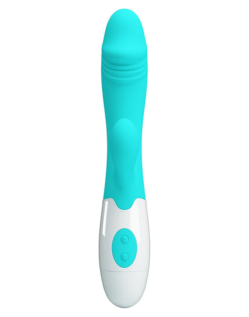 Pretty Love - Snappy - Vibrador Rabbit para el punto G - Turquesa - Erotiekvoordeel.nl