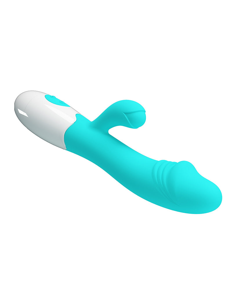 Pretty Love - Snappy - Vibromasseur Rabbit pour point G - Turquoise -Erotiekvoordeel.nl