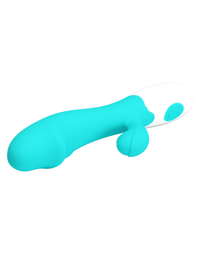 Pretty Love - Snappy - Vibromasseur Rabbit pour point G - Turquoise-Erotiekvoordeel.nl
