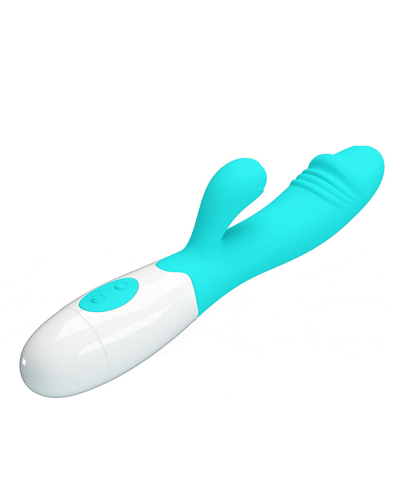Pretty Love - Snappy - Vibromasseur Rabbit pour point G - Turquoise-Erotiekvoordeel.nl