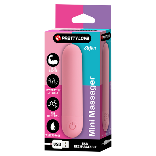 Pretty Love - Stefan - Mini-Bullet-Vibrator - Hellrosa - Erotiekvoordeel.nl