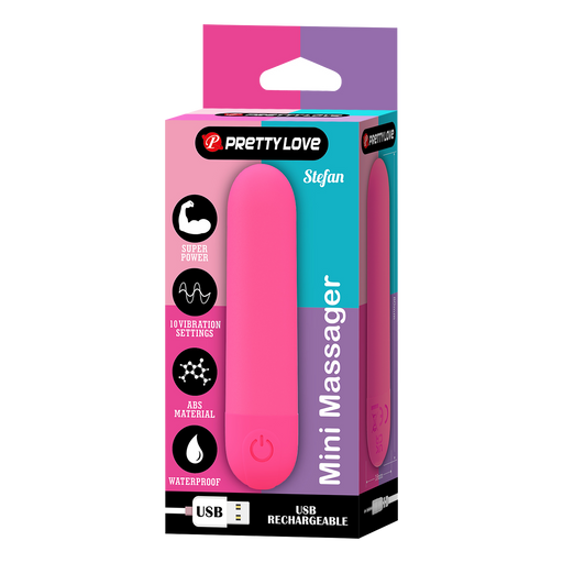 Pretty Love - Stefan - Mini-Bullet-Vibrator - Rosa - Erotiekvoordeel.nl