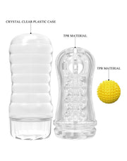 Pretty Love - Stellar Vacuüm - Masturbator Cup - Met Rollende Bal Voor Extra Sensaties - Geel-Erotiekvoordeel.nl