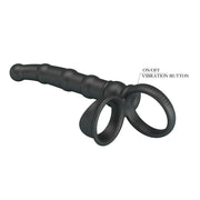 Pretty Love - Tatum - Vibratore anale con anello fallico - Nero-Erotiekvoordeel.nl