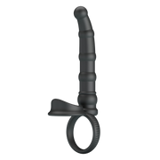 Pretty Love - Tatum - Vibratore anale con anello fallico - Nero-Erotiekvoordeel.nl