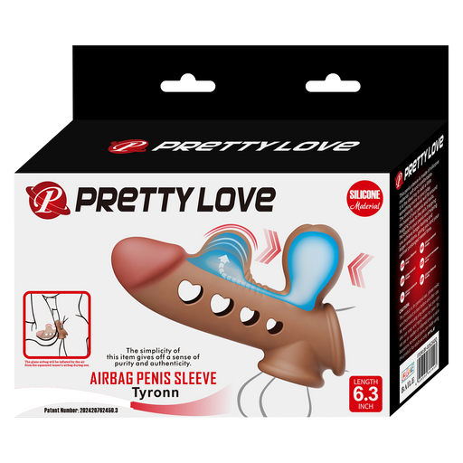 Pretty Love - Tyronn - Funda inflable para el pene - Talla mediana, color piel - Erotiekvoordeel.nl