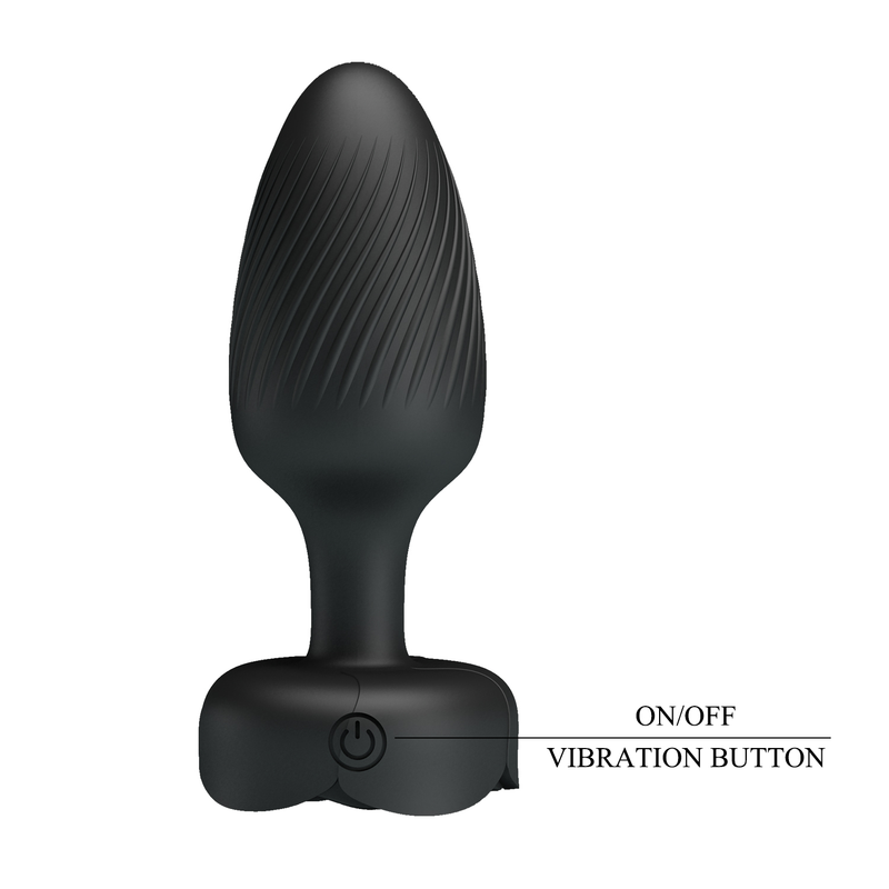 Pretty Love - Varian - Kleurveranderende lichtgevende vibrerende buttplug - Zwart-Erotiekvoordeel.nl