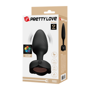 Pretty Love - Varian - Kleurveranderende lichtgevende vibrerende buttplug - Zwart-Erotiekvoordeel.nl