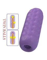 Pretty Love - Venus-X - Twin Balls - Mini Masturbator - Fioletowy-Erotiekvoordeel.nl