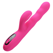 Pretty Love - Winters - Vibratore Rabbit con movimento ondulatorio e display LED - Rosa-Erotiekvoordeel.nl