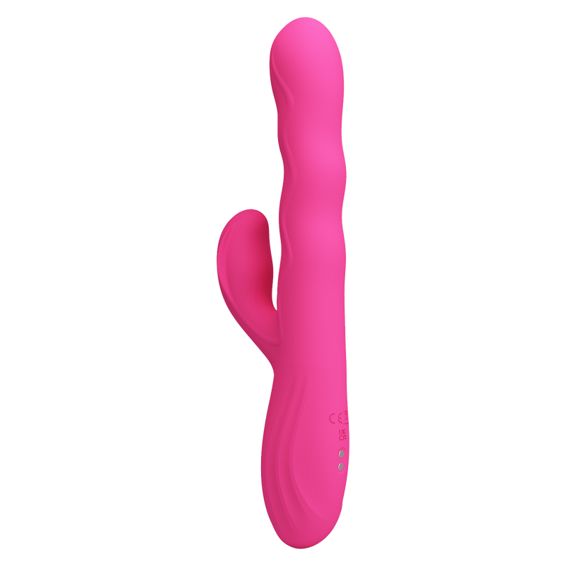 Pretty Love - Winters - Vibratore Rabbit con movimento ondulatorio e display LED - Rosa - Erotiekvoordeel.nl