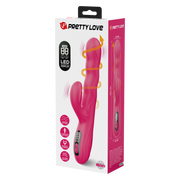 Pretty Love - Winters - Vibratore Rabbit con movimento ondulatorio e display LED - Rosa - Erotiekvoordeel.nl