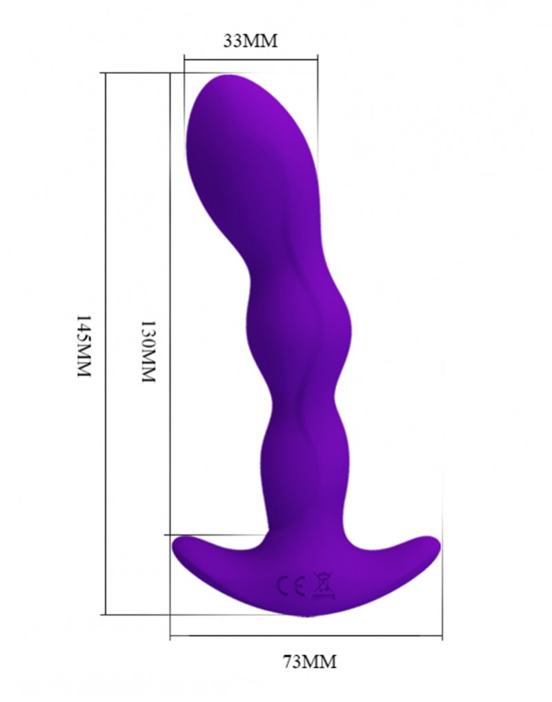 Pretty Love - Yale - Vibratore anale - Viola-Erotiekvoordeel.nl