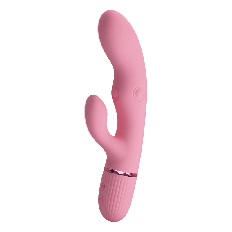 Pretty Love - Zach - Vibromasseur Rabbit avec fonction de pulsation à quatre vitesses - Rose-Erotiekvoordeel.nl
