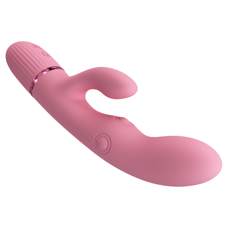 Pretty Love - Zach - Vibromasseur Rabbit avec fonction de pulsation à quatre vitesses - Rose - Erotiekvoordeel.nl