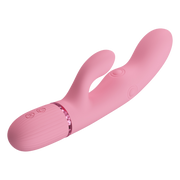 Pretty Love - Zach - Vibromasseur Rabbit avec fonction de pulsation à quatre vitesses - Rose - Erotiekvoordeel.nl
