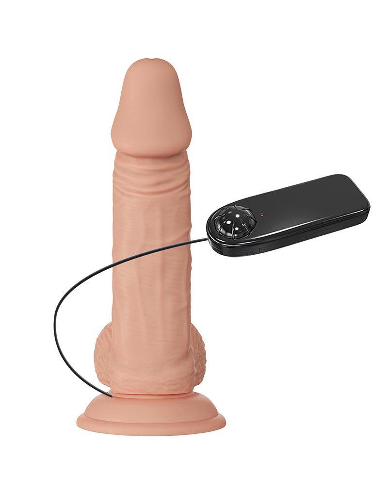 Pretty Love - Zebulon - Realistische Vibrerende Dildo - Lichte Huidskleur - Met afstandsbediening-Erotiekvoordeel.nl