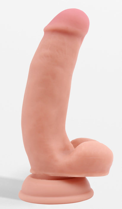 Pure Naturally - Pornographer - Liquid Siliconen Dildo - 17,6 x 4 cm - Lichte Huidskleur-Erotiekvoordeel.nl