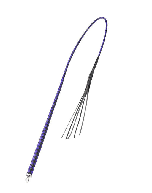 RISE - BDSM Zweep - Feather Soft Single Tail - Blauw/Zwart-Erotiekvoordeel.nl