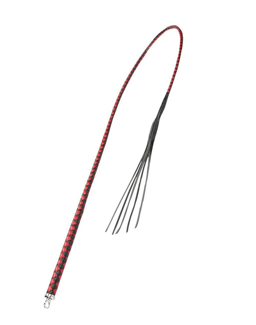 RISE - BDSM Zweep - Feather Soft Single Tail - Rood/Zwart-Erotiekvoordeel.nl