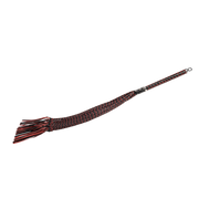 RISE - Cat O' Nine BDSM Whip - Heavy - Black/Wine Red-Erotiekvoordeel.nl
