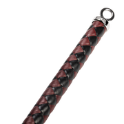 RISE - Cat O' Nine BDSM Whip - Heavy - Black/Wine Red-Erotiekvoordeel.nl