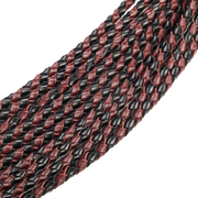 RISE - Cat O' Nine BDSM Whip - Heavy - Black/Wine Red-Erotiekvoordeel.nl