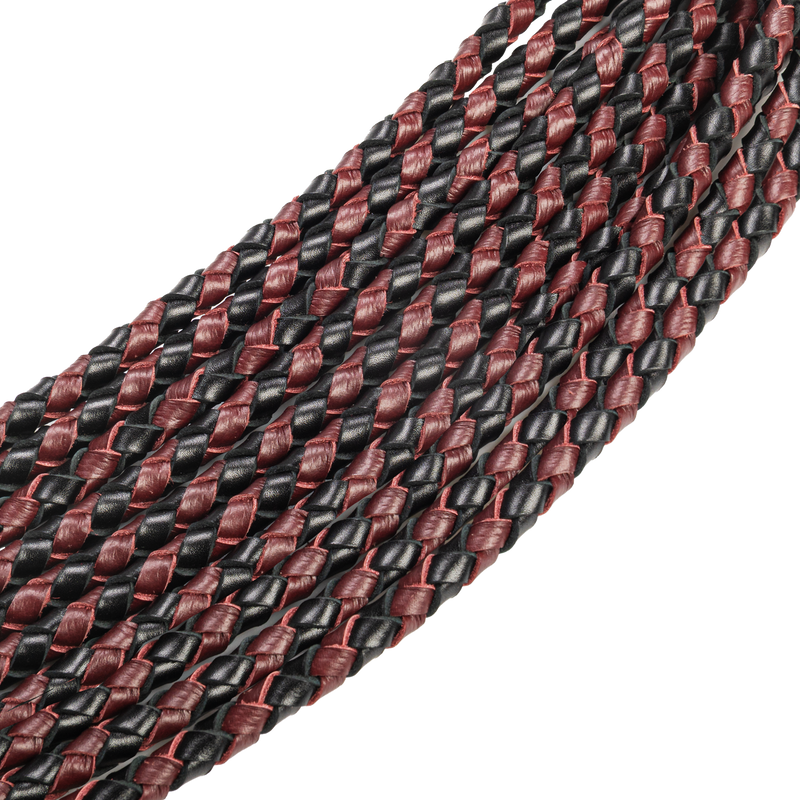 RISE - Cat O' Nine BDSM Whip - Heavy - Black/Wine Red-Erotiekvoordeel.nl