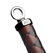 RISE - Cat O' Nine BDSM Whip - Heavy - Black/Wine Red-Erotiekvoordeel.nl