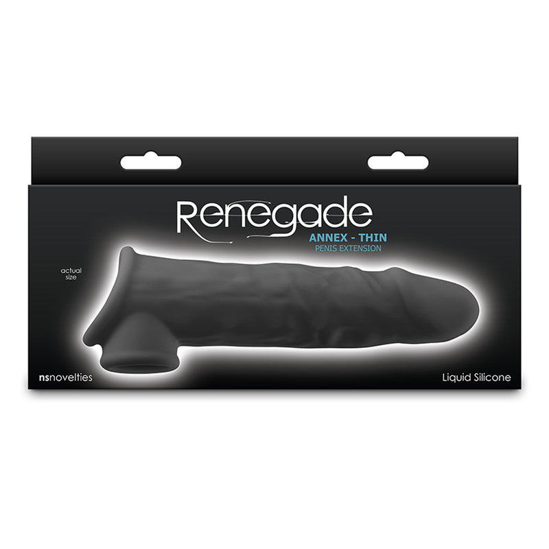 Renegade - Annex Thin - Penis Sleeve - Black - Erotiekvoordeel.nl