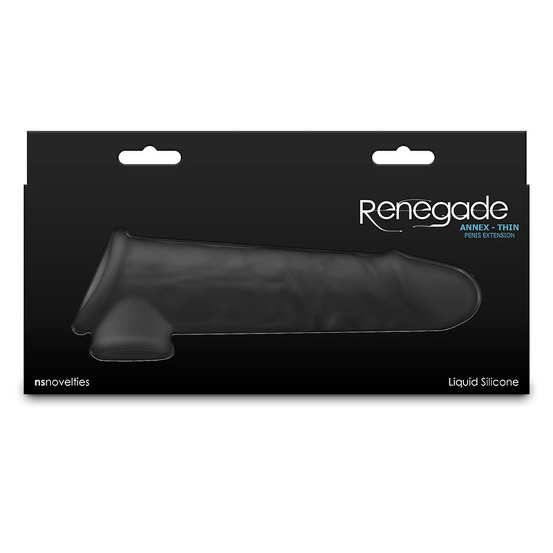 Renegade - Annex Thin - Penis Sleeve - Black - Erotiekvoordeel.nl