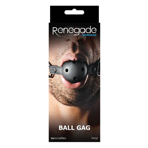 Pipedream - Renegade - Bondage - Ball Gag - PVC - Zwart-Erotiekvoordeel.nl