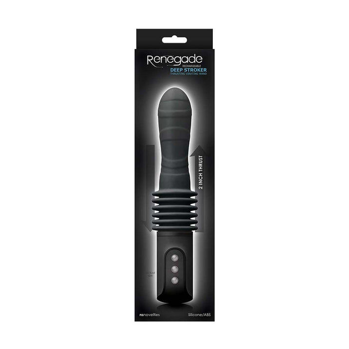 Pipedream - Renegade - Deep Stroker - Stotende Vibrator - Zwart-Erotiekvoordeel.nl