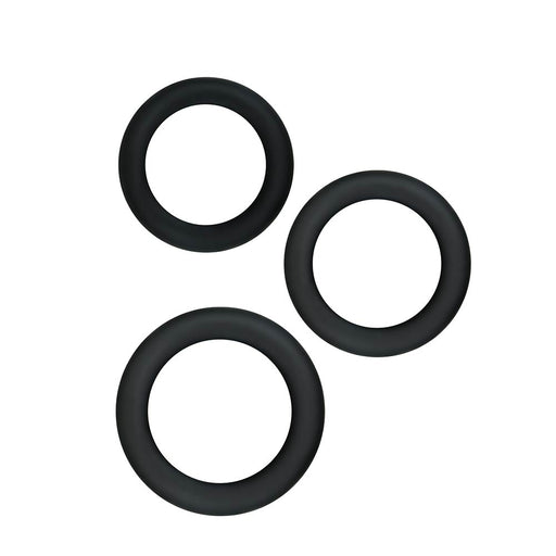 Renegade - Diversity Rings - Set mit dehnbaren Penisringen - Schwarz-Erotiekvoordeel.nl
