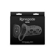 Renegade - Edge - Vibrierende Penishülle mit Fernbedienung - Schwarz - Erotiekvoordeel.nl