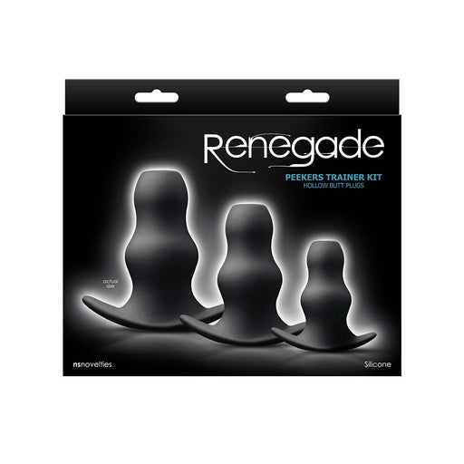 Renegade - Peeker Kit - Buttplug Set - Zwart-Erotiekvoordeel.nl