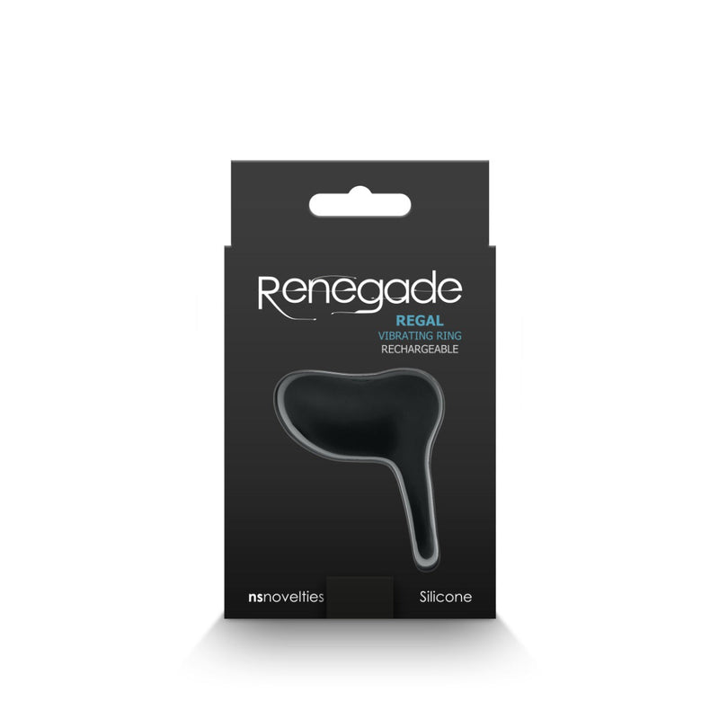 Renegade - Regal Vibrating Silicone Ring - Black-Erotiekvoordeel.nl