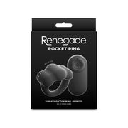 Renegade - Rocket - Vibrierender Cockring mit Fernbedienung - Schwarz - Erotiekvoordeel.nl