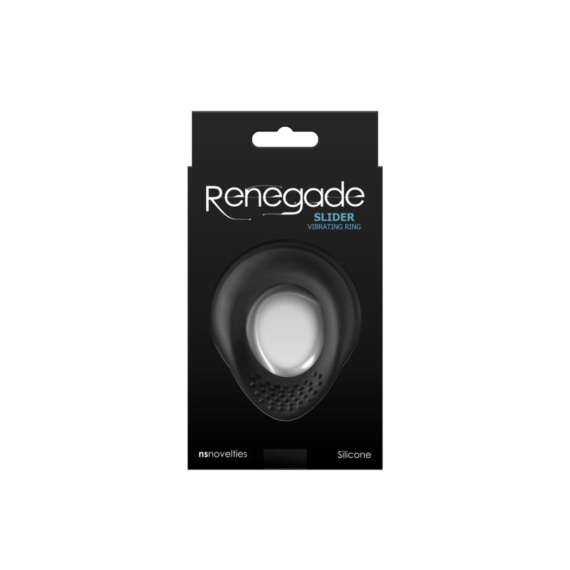 Renegade - Slider - Anillo vibrador - Negro - Erotiekvoordeel.nl