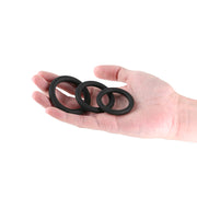 Renegade - Slim Rings - Lot de cockrings - 3 pièces - Noir-Erotiekvoordeel.nl