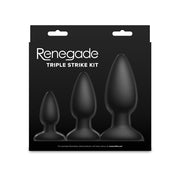 Renegade - Triple Strike - Butt Plug Set - Black-Erotiekvoordeel.nl