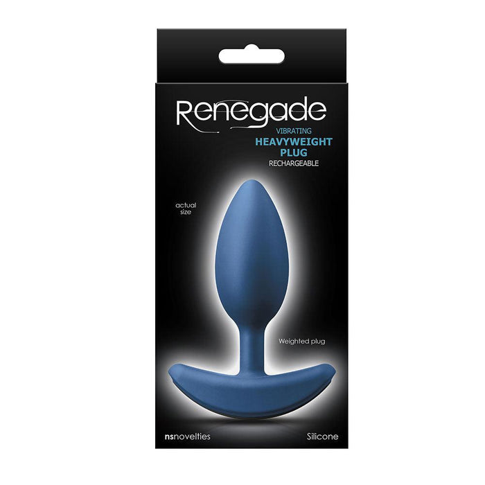 Pipedream - Renegade - Verzwaarde Vibrerende Buttplug - Blauw-Erotiekvoordeel.nl